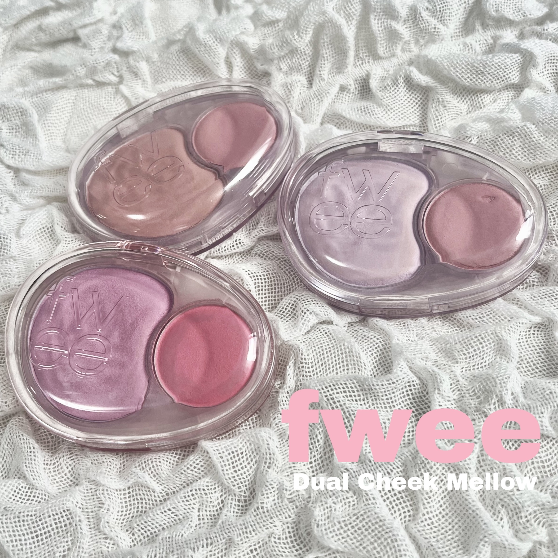 デュアルチークメロウ/fwee/ジェル・クリームチークを使ったクチコミ（1枚目）