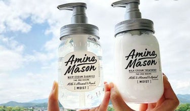 アミノメイソン ディープモイスト ホイップクリーム シャンプー／ミルククリーム ヘアトリートメント シャンプー本体 450ml/アミノメイソン/シャンプー・コンディショナーを使ったクチコミ（1枚目）