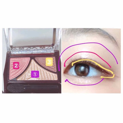 ジューシーピュアアイズ/キャンメイク/アイシャドウパレットを使ったクチコミ(3枚目)