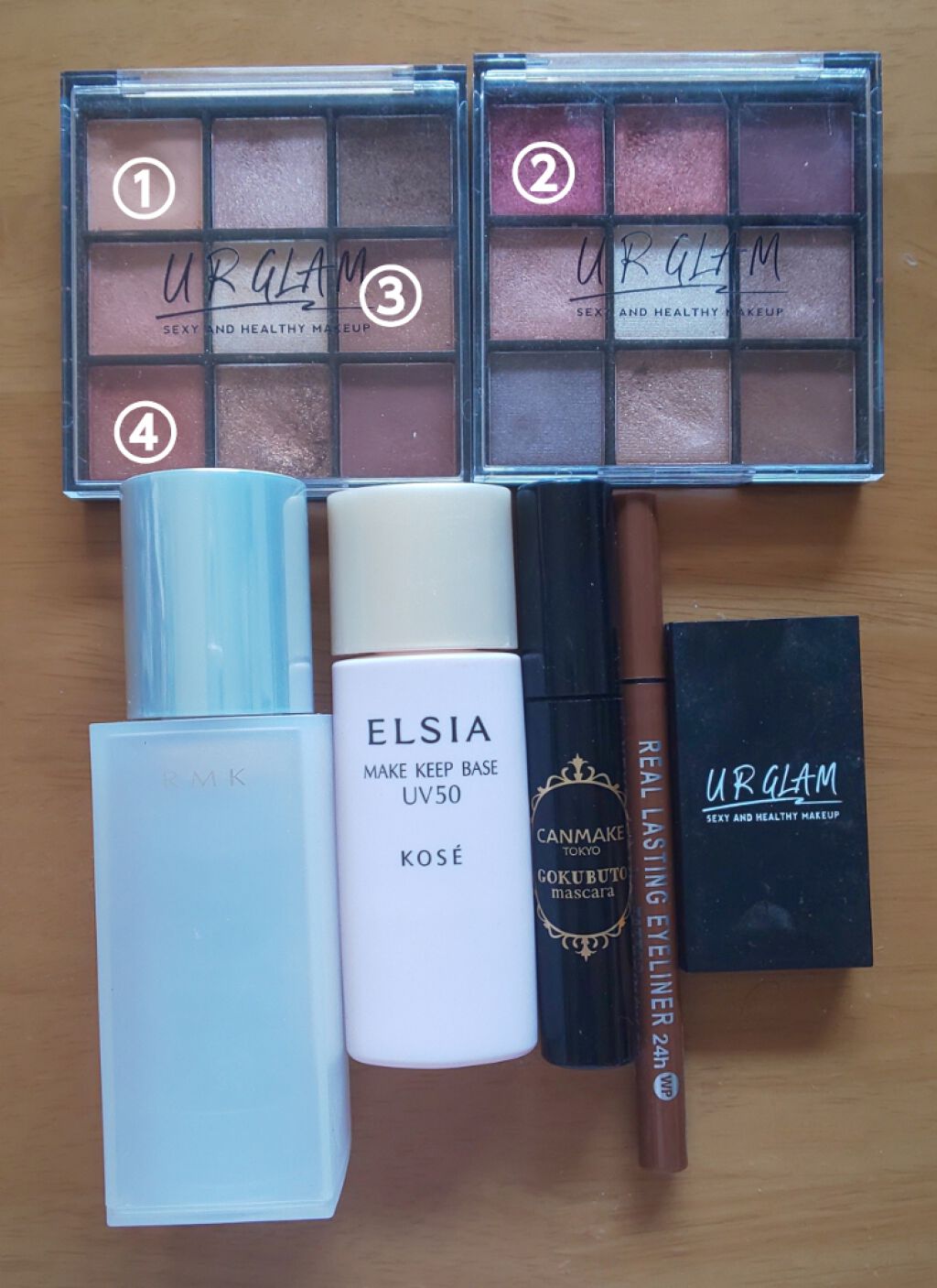 UR GLAM BLOOMING EYE COLOR PALETTE/U R GLAM/アイシャドウパレットを使ったクチコミ(2枚目)