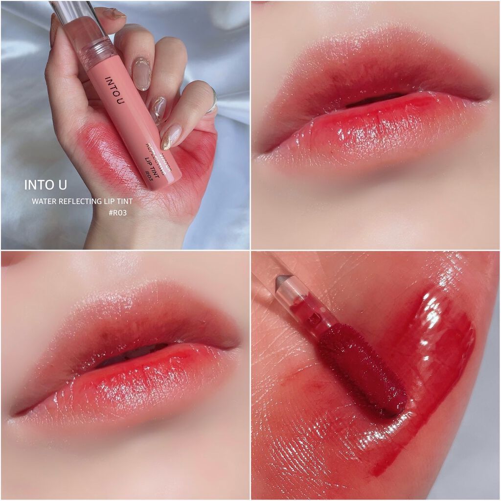 ウォーターリフレクティングリップティント/INTO U/リップティントを使ったクチコミ(1枚目)