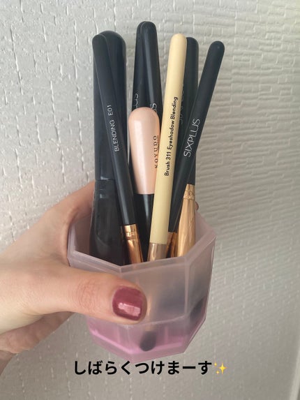 メイクブラシ専用クリーナー/DAISO/その他化粧小物を使ったクチコミ(6枚目)