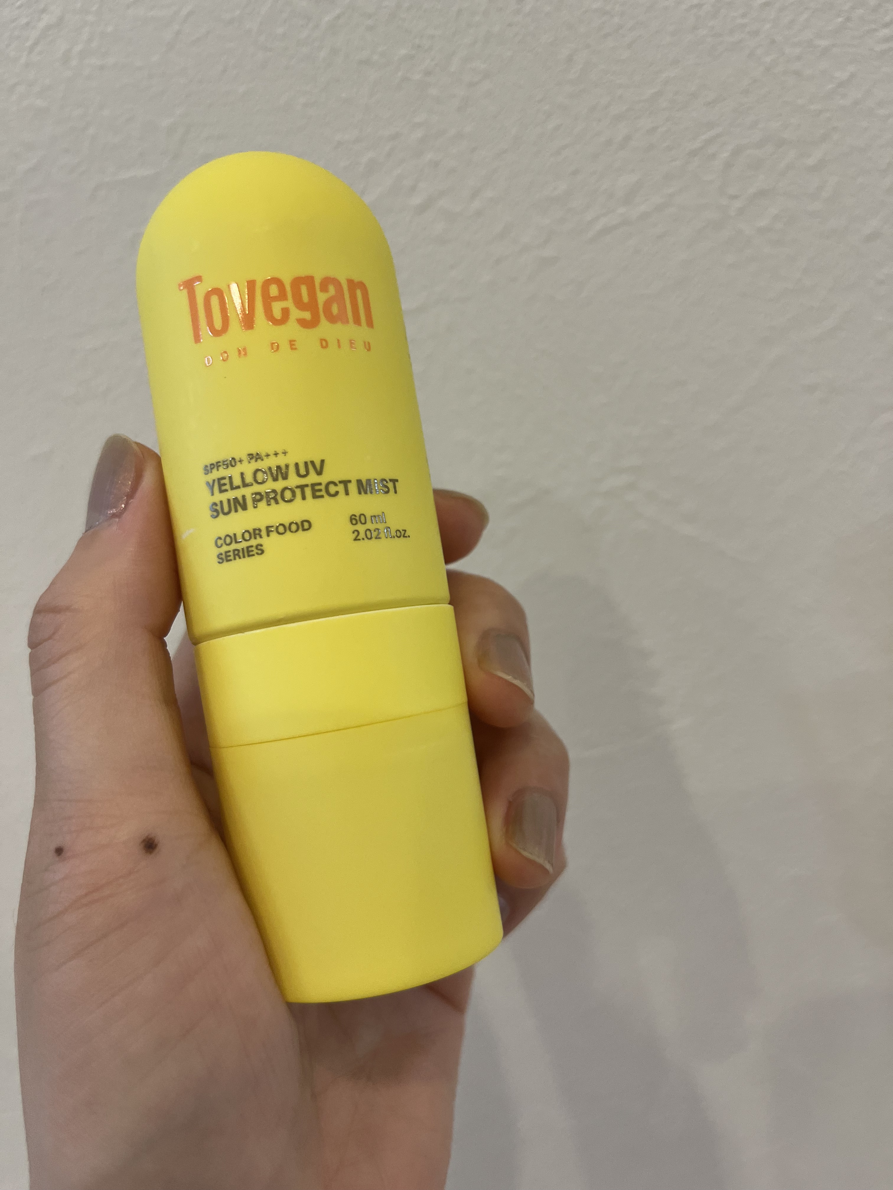 カラーフードシリーズ イエローUVサンプロテクトミスト SPF50+ PA+++/Tovegan/日焼け止めミスト・スプレーを使ったクチコミ（2枚目）