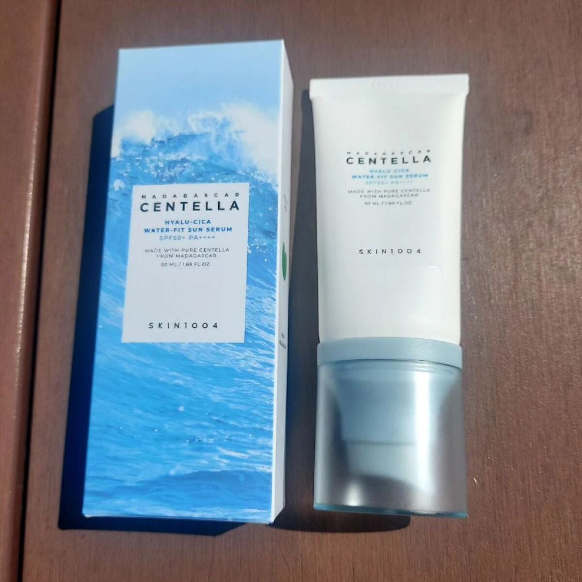 ヒアルーシカ ウォーターフィット サンセラム/SKIN1004/日焼け止めローションを使ったクチコミ(5枚目)