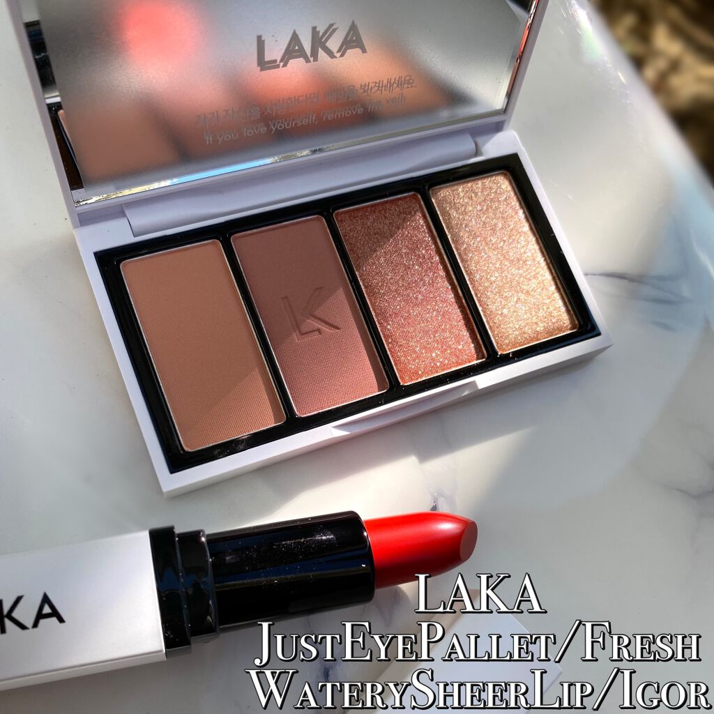 ウォータリーシアー リップスティック 01 IGOR/Laka/口紅を使ったクチコミ（1枚目）