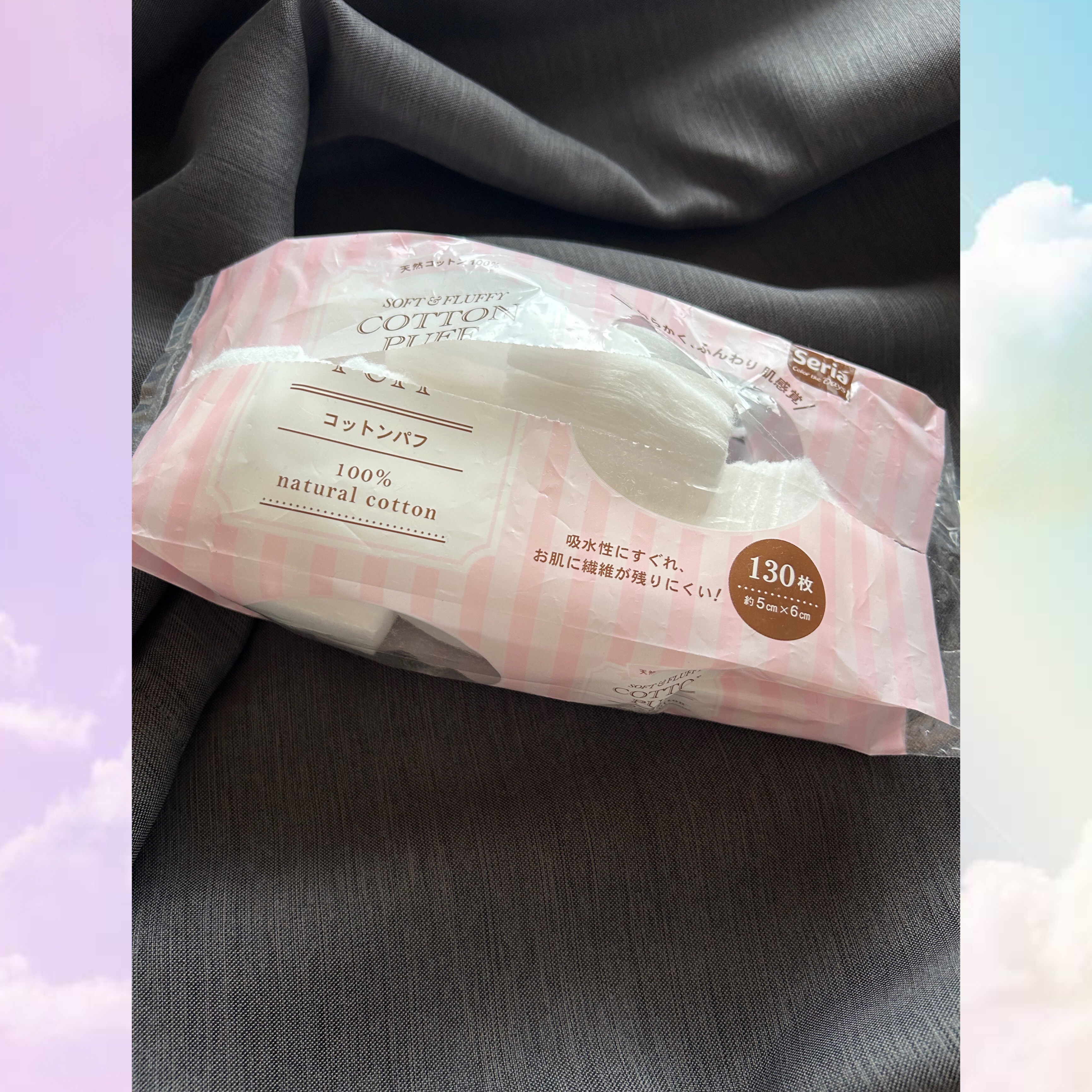 コットンパフ/セリア/コットンを使ったクチコミ（1枚目）