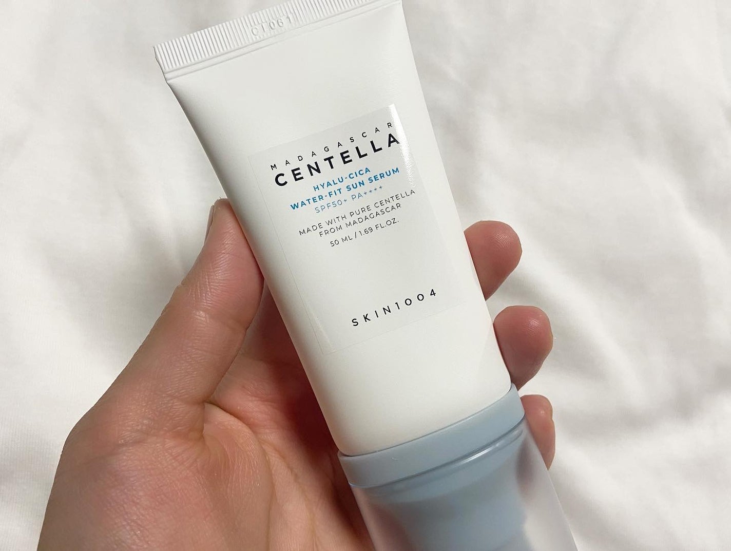 ヒアルーシカ ウォーターフィット サンセラム/SKIN1004/日焼け止めローションを使ったクチコミ(3枚目)