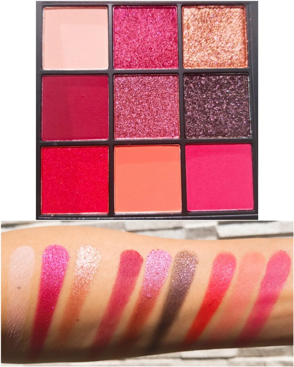 Obsessions Palette Ruby/Huda Beauty/アイシャドウパレットを使ったクチコミ(3枚目)