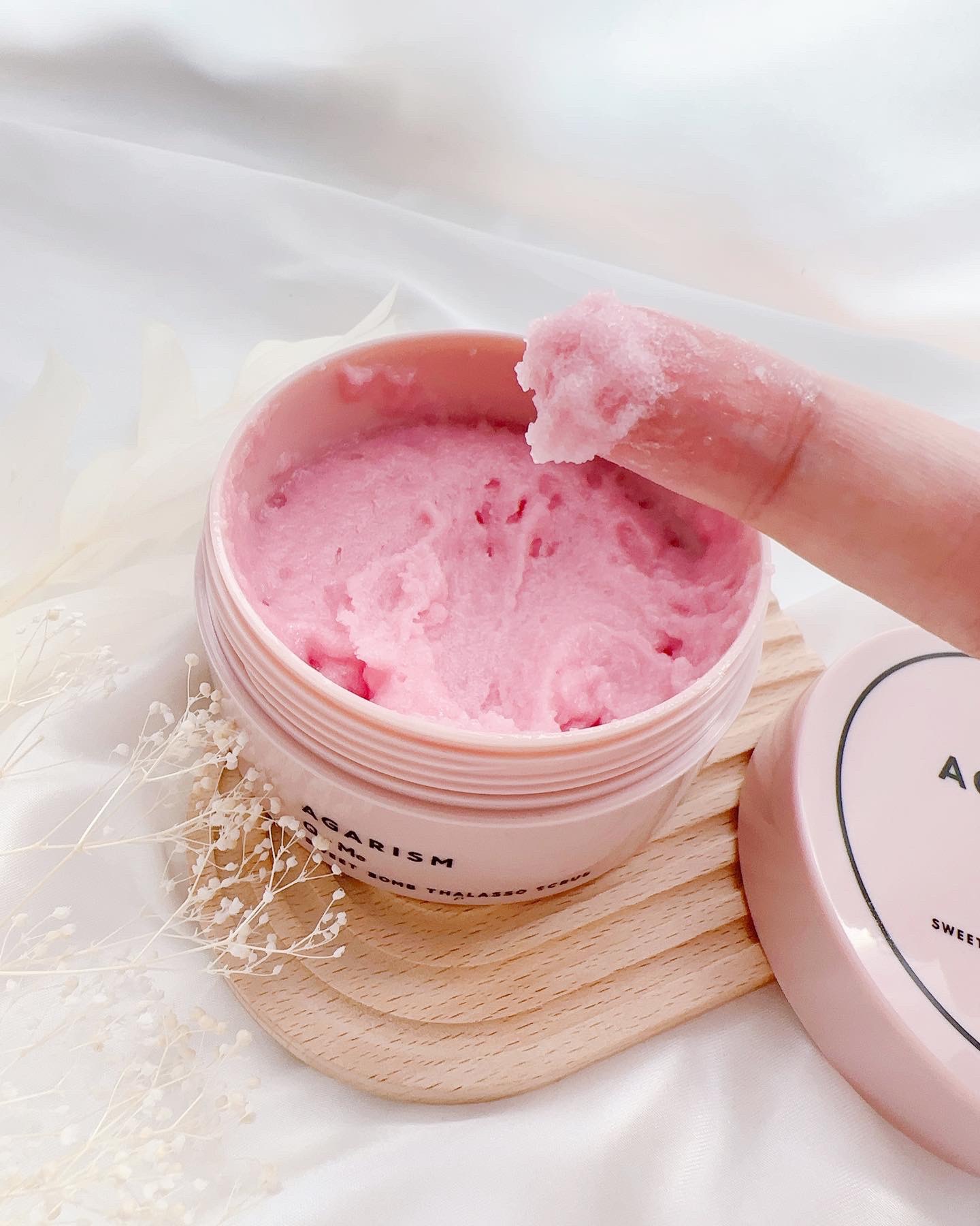 Q+Me スウィート ボム タラソ スクラブ/AGARISM/バスト・ヒップケアを使ったクチコミ（3枚目）