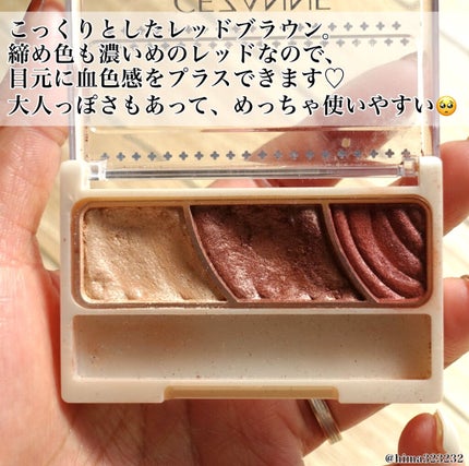 トーンアップアイシャドウ/CEZANNE/アイシャドウパレットを使ったクチコミ(3枚目)