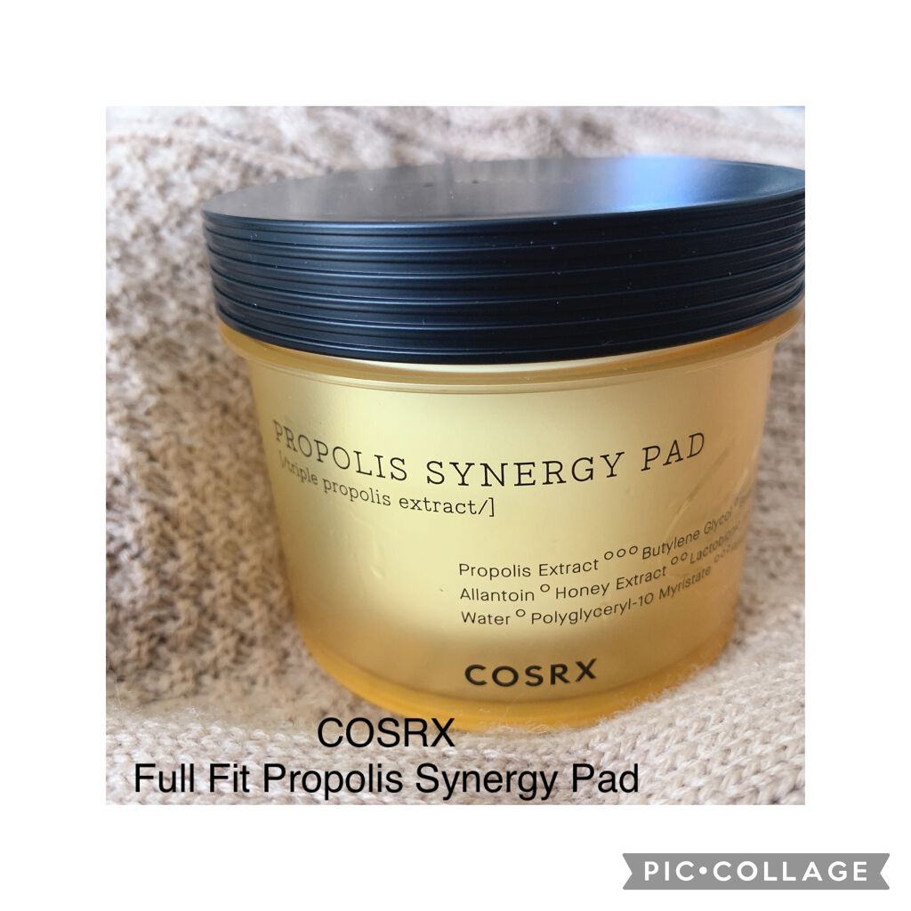 ＼COSRX  Full Fit Propolis Synergy Pad／

韓国コスメ大好きな私が気になってたパッド😊✨

今まで使ってきたパッドと比べると大きめだから、乾燥が気になる頬に部分用パックとして使ってます🎶

ベタつかず