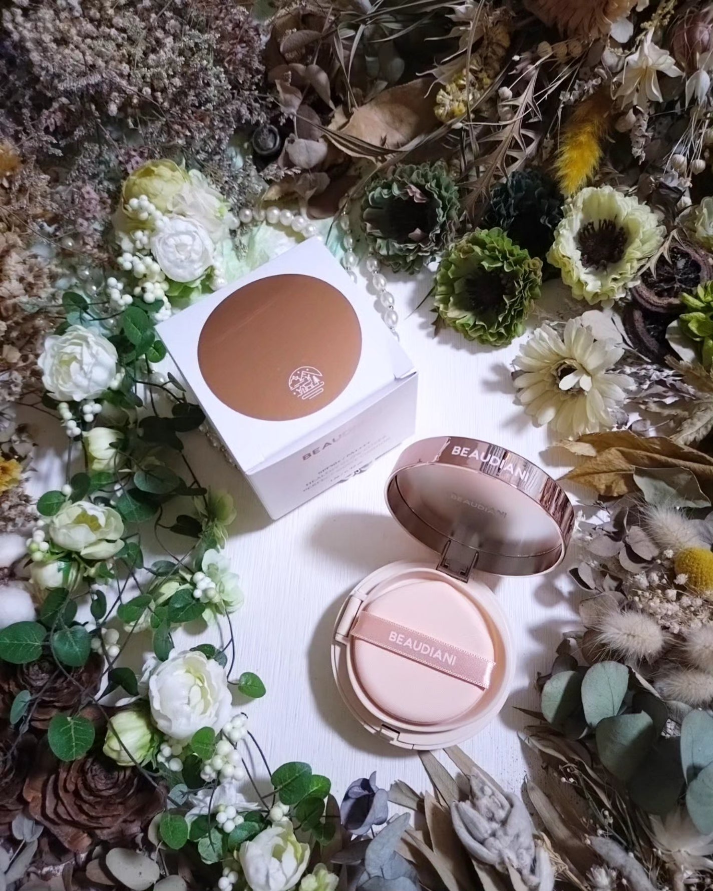 メッシュタイトアップクッション/BEAUDIANI/クッションファンデーションを使ったクチコミ(3枚目)