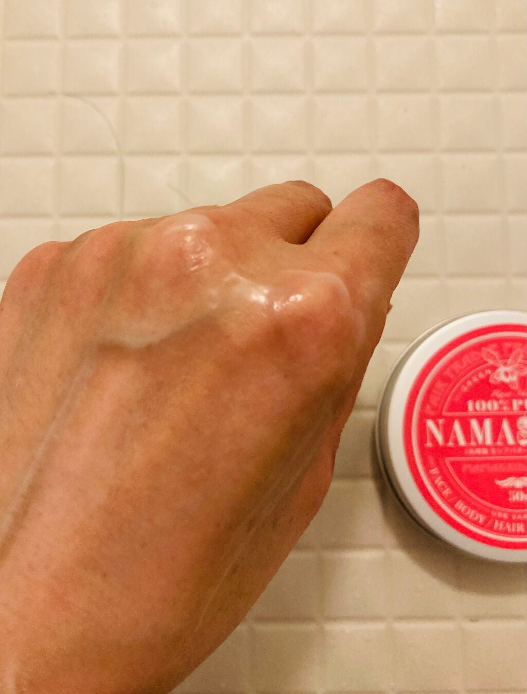 ナマシア 高保湿生シアバター ゼラニウムの香り/ナマシア/フェイスクリームを使ったクチコミ(6枚目)