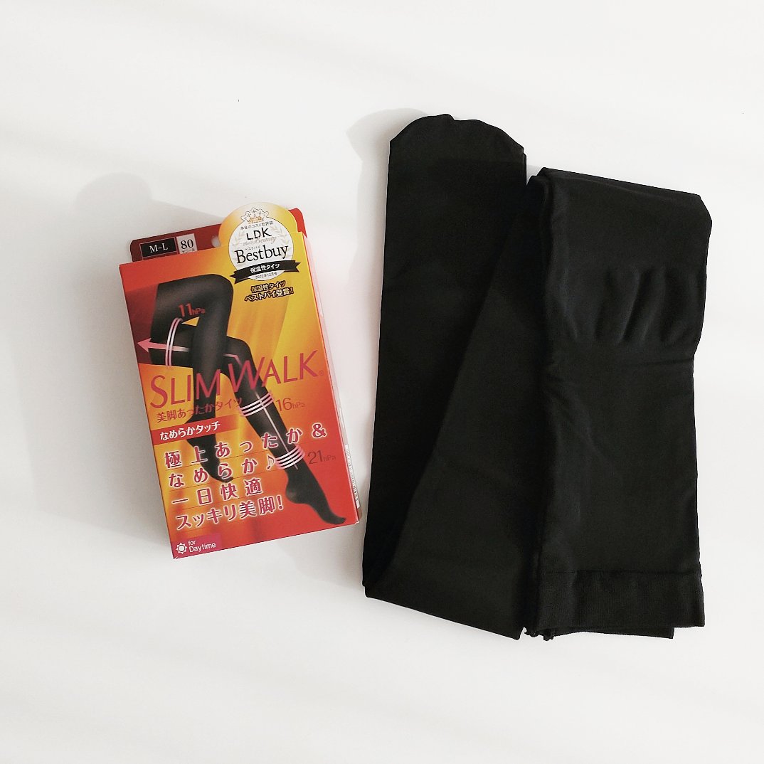 スリムウォーク 美脚あったかタイツ なめらかタッチ/SLIMWALK/着圧ソックス・レギンスを使ったクチコミ（2枚目）