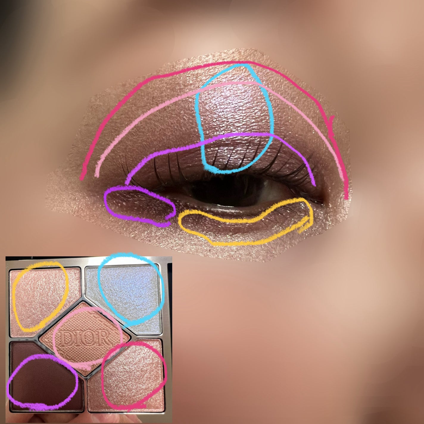 ディオールショウ サンク クルール/Dior/アイシャドウを使ったクチコミ(4枚目)