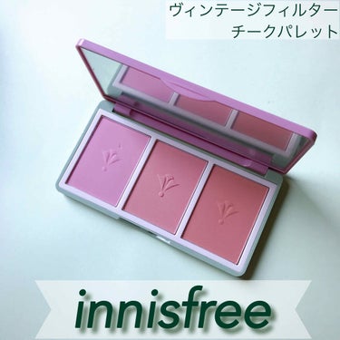 ヴィンテージ フィルター チーク パレット Vintage Filter Edition/innisfree/パウダーチークを使ったクチコミ（1枚目）