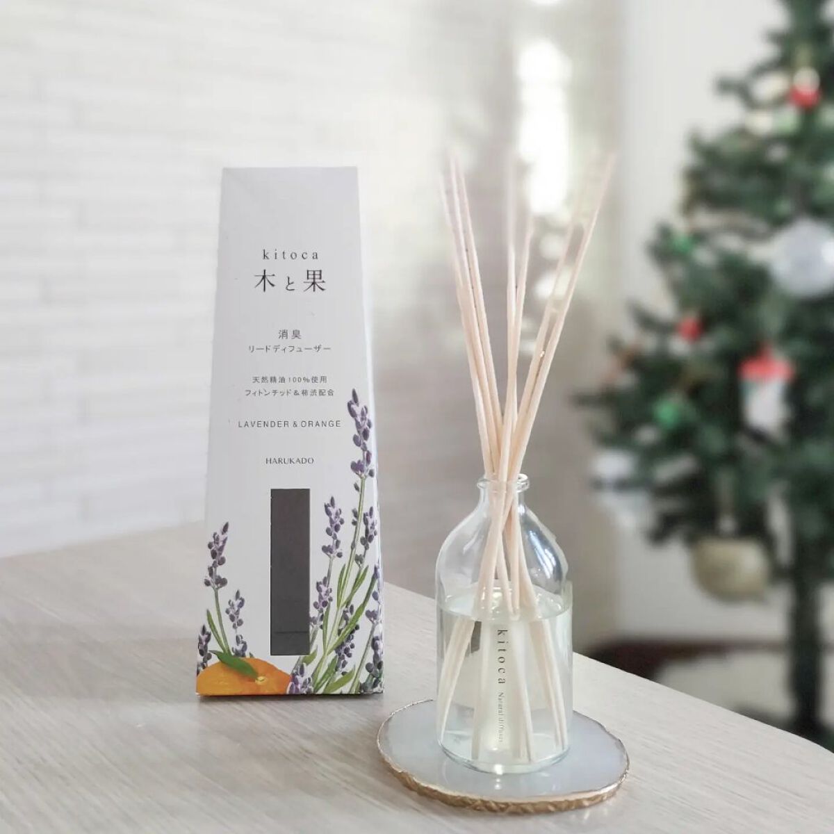 消臭リードディフューザー/Kitoca　木と果/ルームフレグランスを使ったクチコミ（2枚目）