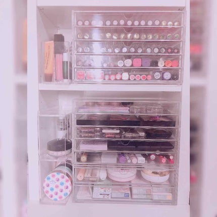 重なるアクリルケース2段引出・大/無印良品/その他化粧小物を使ったクチコミ(3枚目)