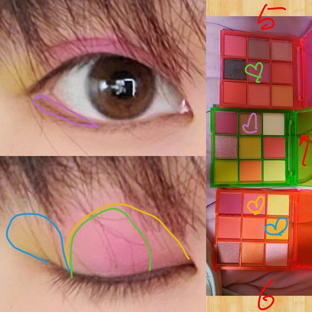 UR GLAM BLOOMING EYE COLOR PALETTE/U R GLAM/アイシャドウパレットを使ったクチコミ(2枚目)