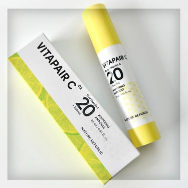𓍯VITAPAIR C Pure Vitamin C 20 WHITENING AMPOULE⌇NATURE REPUBLIC

高純度ピュアビタミンC20%＋レチノールの機能性クリームアンプル𓂃🍋🤍
