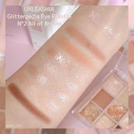 グリッターペディアアイパレット/unleashia/アイシャドウパレットを使ったクチコミ(5枚目)