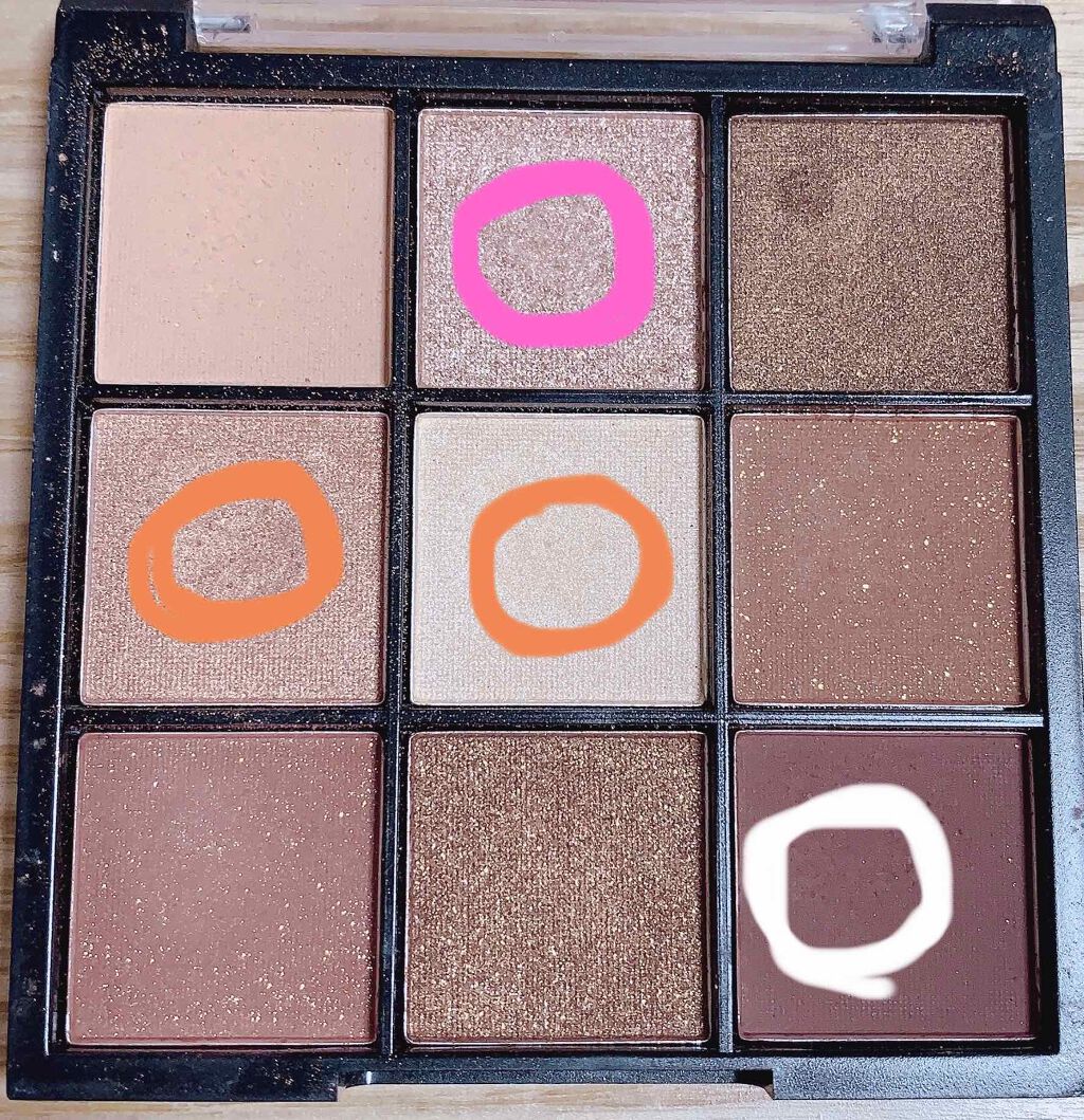 UR GLAM　BLOOMING EYE COLOR PALETTE/U R GLAM/アイシャドウパレットを使ったクチコミ（3枚目）