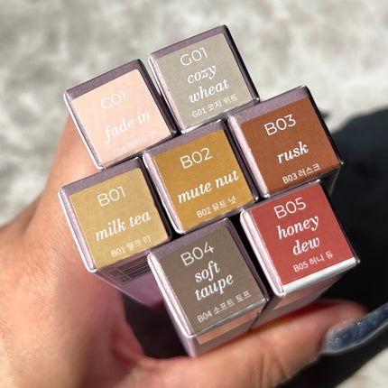 インスパイアスキニーブロウカラ/mude/眉マスカラを使ったクチコミ(6枚目)