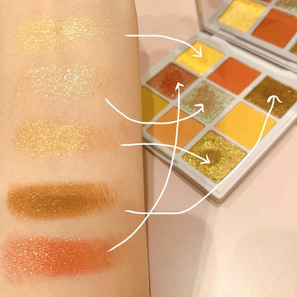 VenusMarble 9色アイシャドウパレット/Venus Marble/アイシャドウパレットを使ったクチコミ(3枚目)