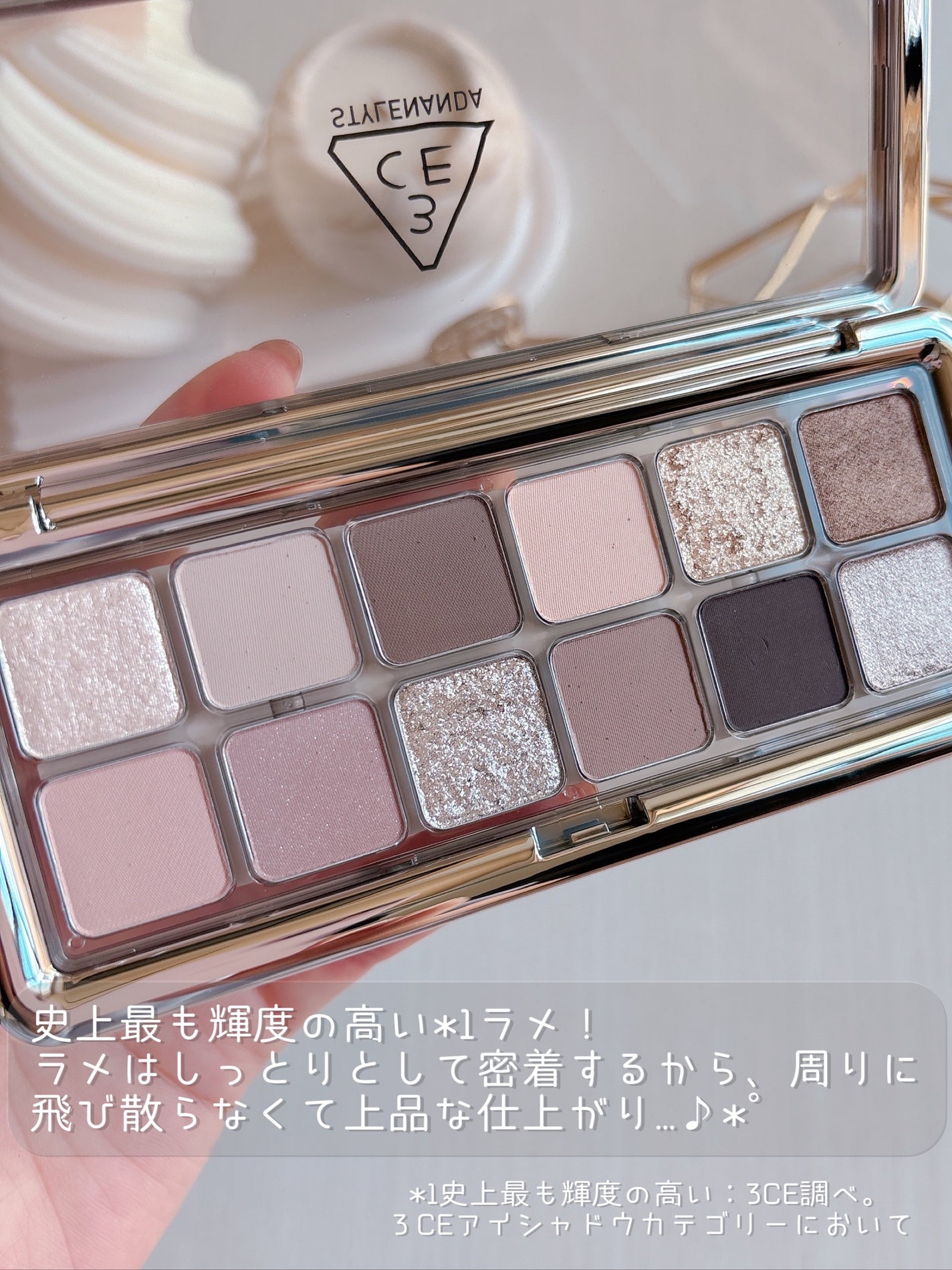 3CE ニューテイク アイシャドウパレット/3CE/アイシャドウパレットを使ったクチコミ(4枚目)