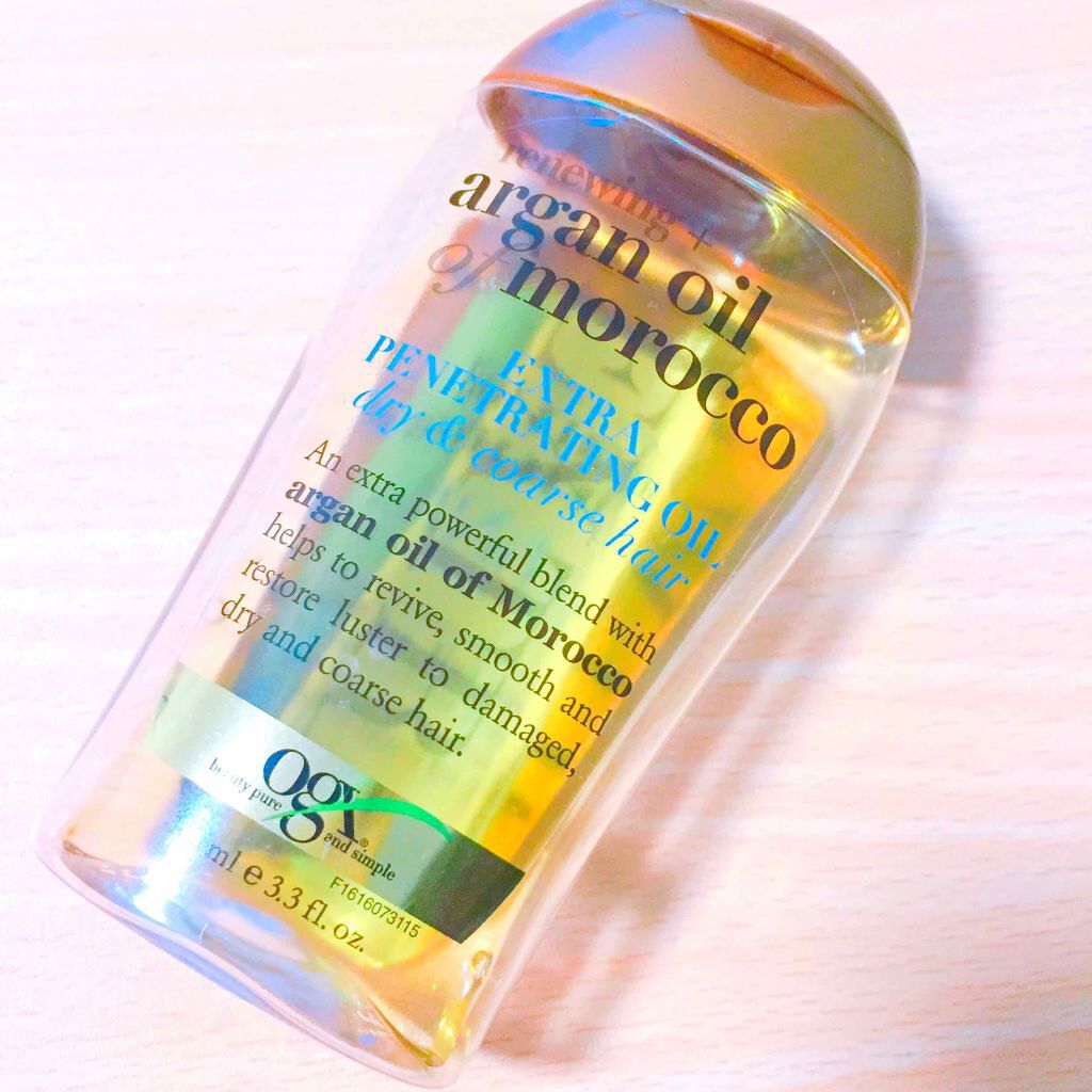 エクストラストレングスモロッコアルガンオイル浸透性ヘアオイル/OGX beauty/ヘアオイルを使ったクチコミ（1枚目）