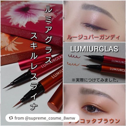 スキルレスライナー/LUMIURGLAS/リキッドアイライナーを使ったクチコミ(5枚目)