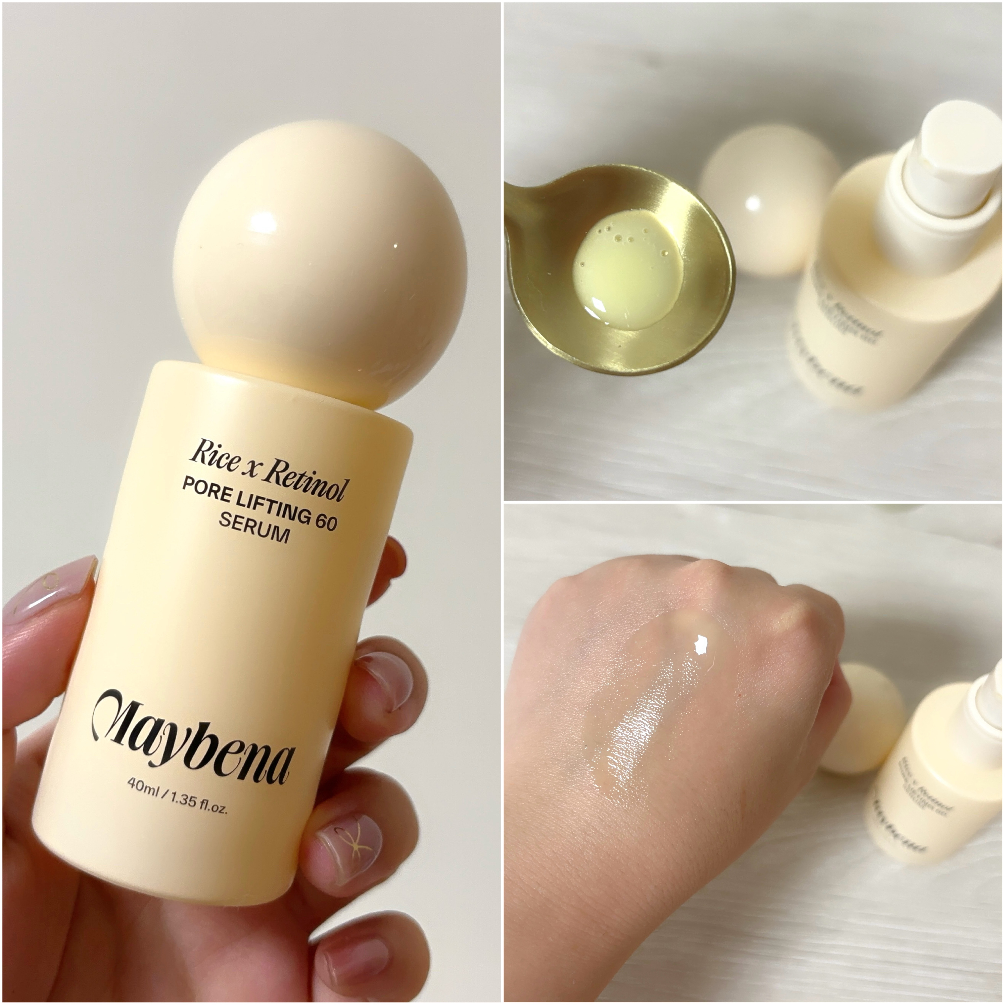 ライスX グルタチオン メラケアー60 ウォーターインセラム/MAYBENA/美容液を使ったクチコミ（3枚目）