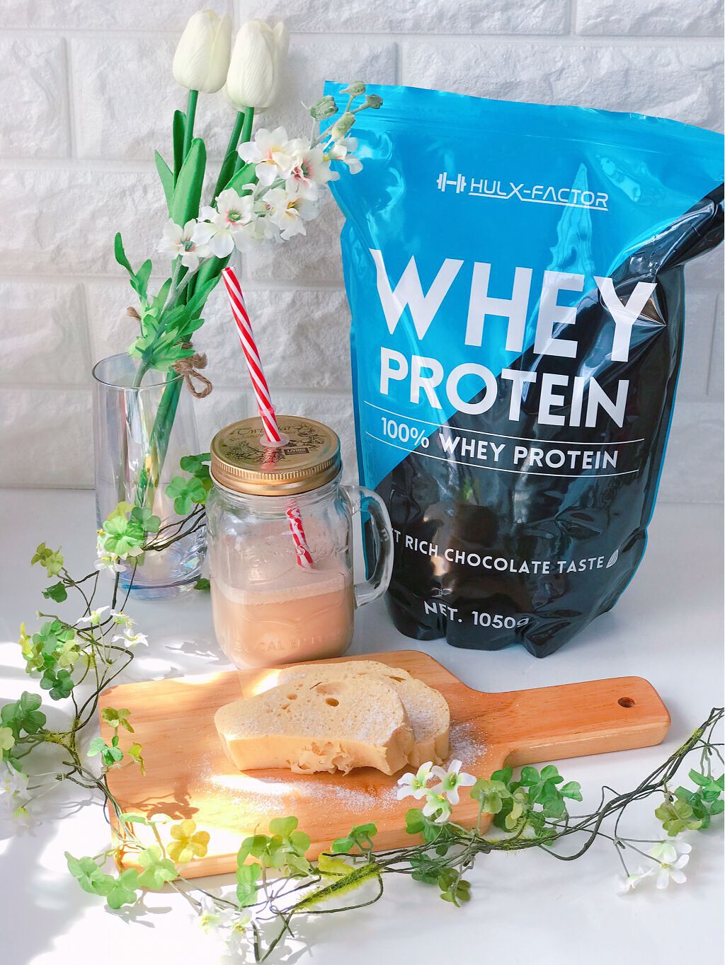 ホエイプロテイン/ハルクファクター/ホエイプロテインを使ったクチコミ（1枚目）