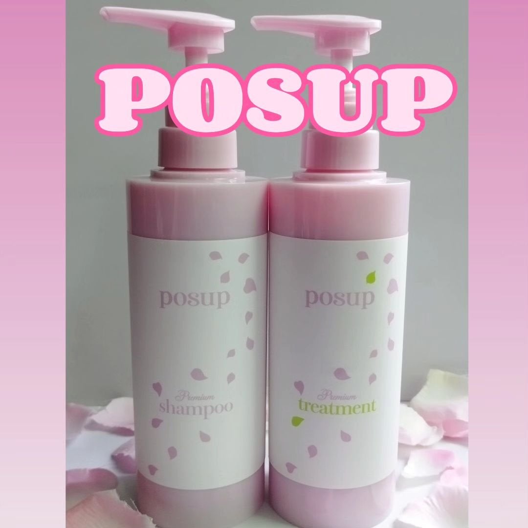ポスプ プレミアムシャンプー/プレミアムトリートメント/posup/市販シャンプーを使ったクチコミ(1枚目)