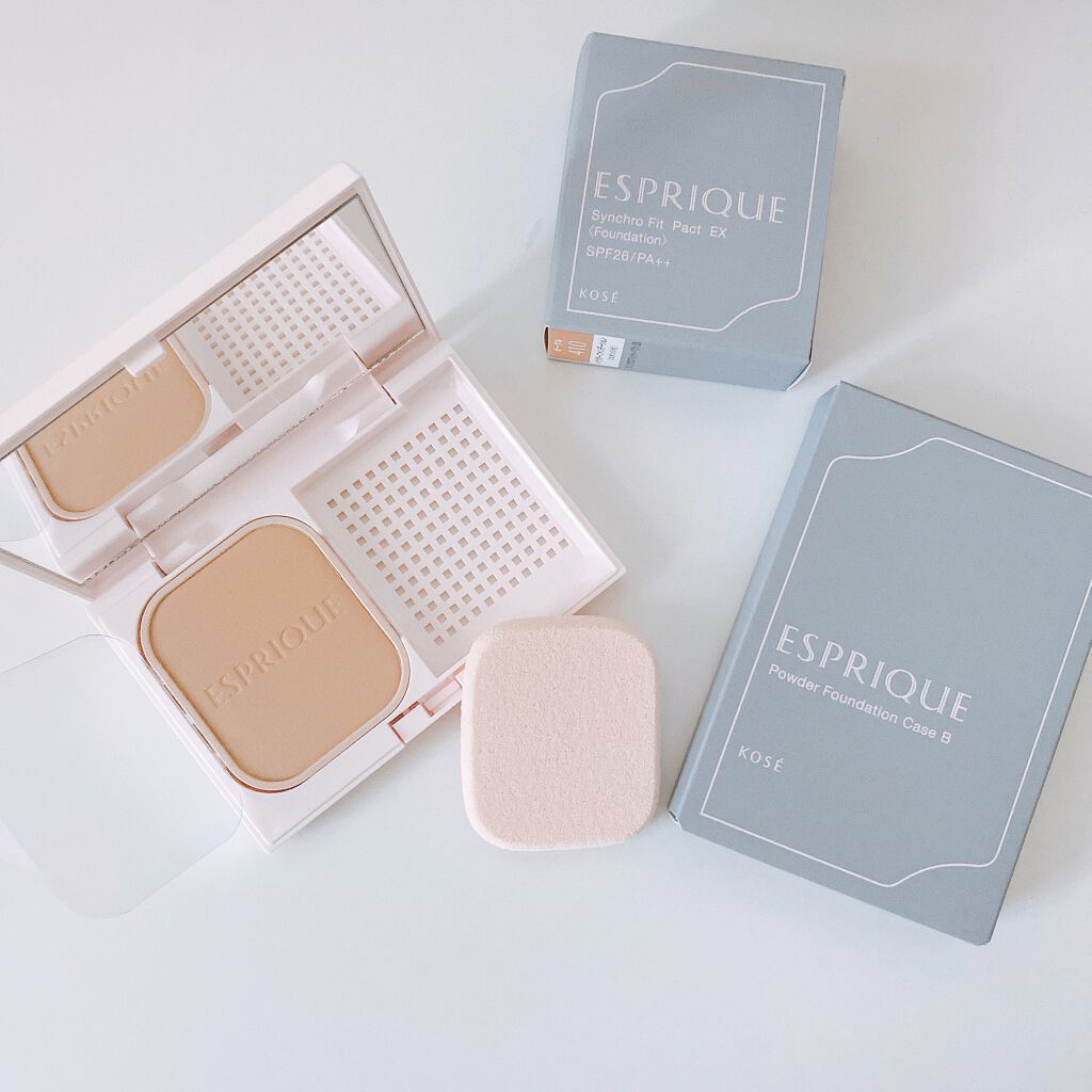 シンクロフィット パクト EX/ESPRIQUE/パウダーファンデーションを使ったクチコミ（1枚目）