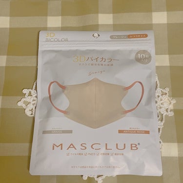 SAMURAIWORKS MASCLASSのクチコミ「MASCLUB 3D立体 
バイカラー マスク

紙っぽいマスクは本来苦手なこですが
こちらの.....」（2枚目）