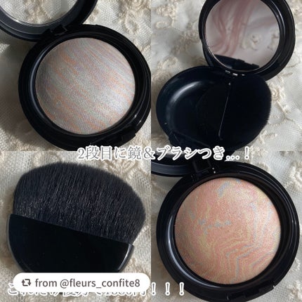 マーブルハイライター/LB/パウダーチークを使ったクチコミ(4枚目)