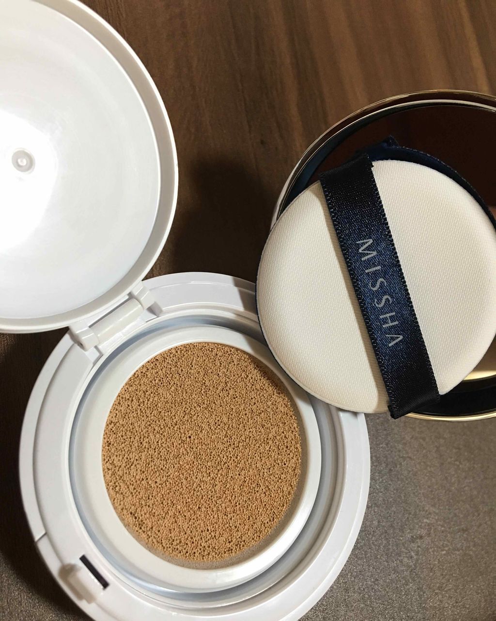 M クッション ファンデーション(モイスチャー)/MISSHA/クッションファンデーションを使ったクチコミ(1枚目)