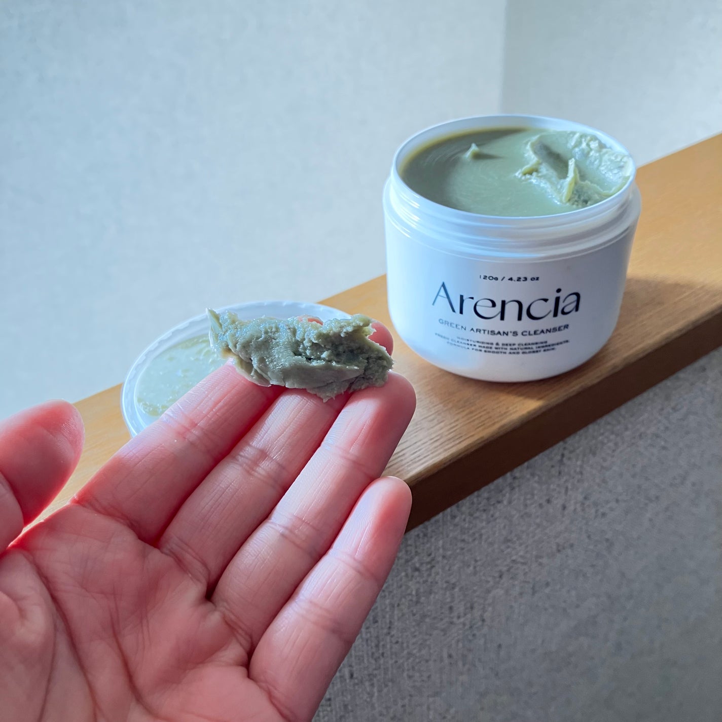 プレミアムもちソープ「グリーンアルティザン」/アレンシア/その他洗顔料を使ったクチコミ(2枚目)