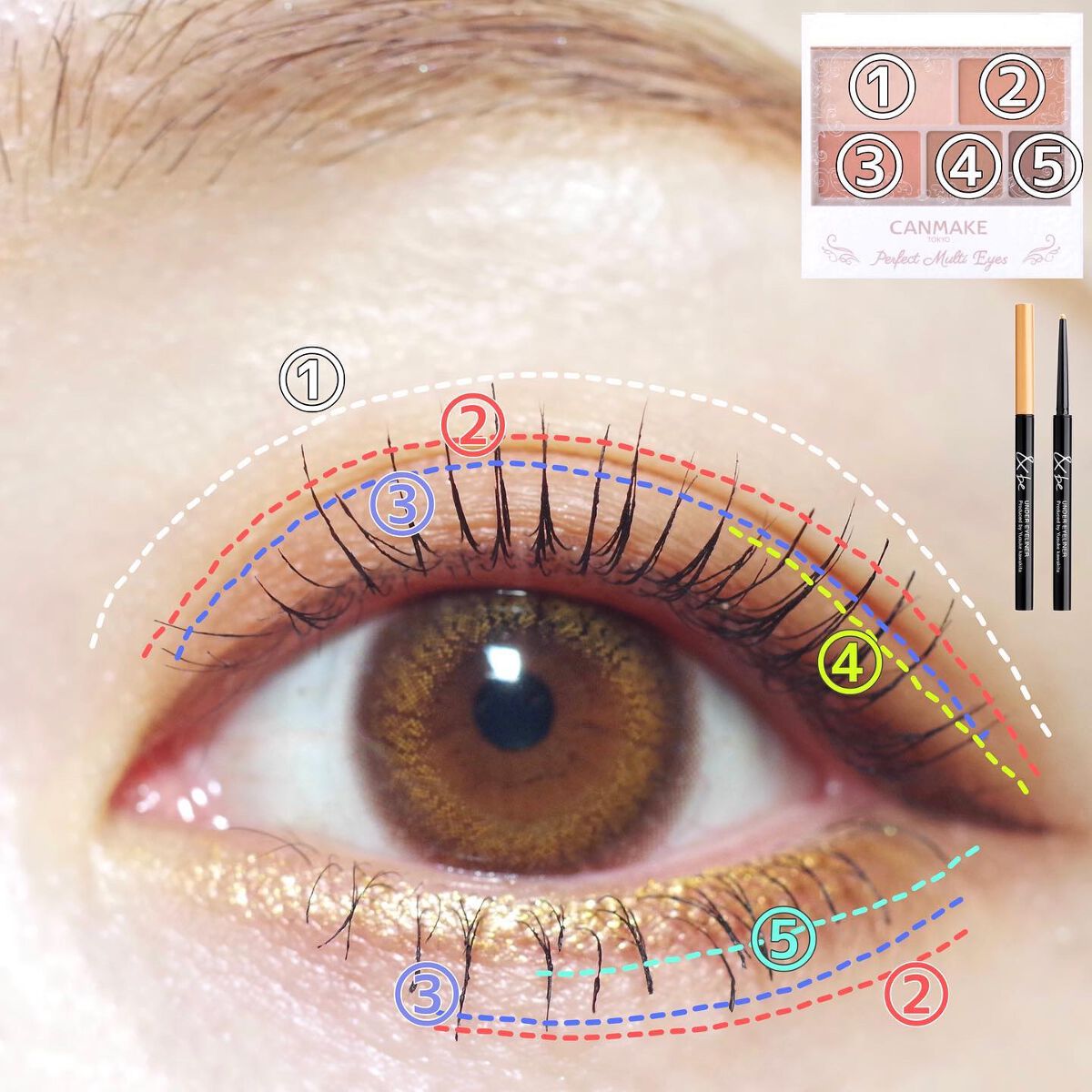 MIHO@アイメイクの人 on LIPS 「.#今日のメイク🫧一眼レフ×自然光で撮影📸&beのアンダーアイ..」(5枚目)