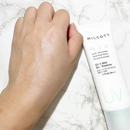 CICA Mild Sun Essensce/MILCOTT/日焼け止めクリームを使ったクチコミ(4枚目)