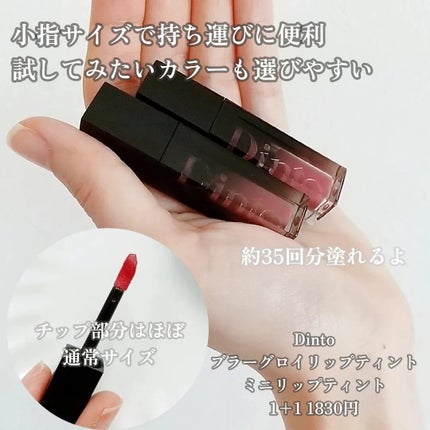 ブラーグロイリップティント/Dinto/リップティントを使ったクチコミ(2枚目)