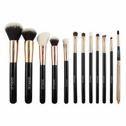 SIXPLUS アイメイクブラシ12本セット 化粧ポーチ付き (ブラック)/SIXPLUS/メイクブラシを使ったクチコミ(3枚目)