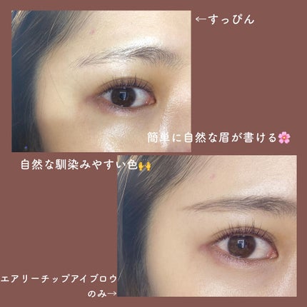 ベビーニュアンス エアリーチップアイブロウ/リトルレディ/その他アイブロウを使ったクチコミ(3枚目)