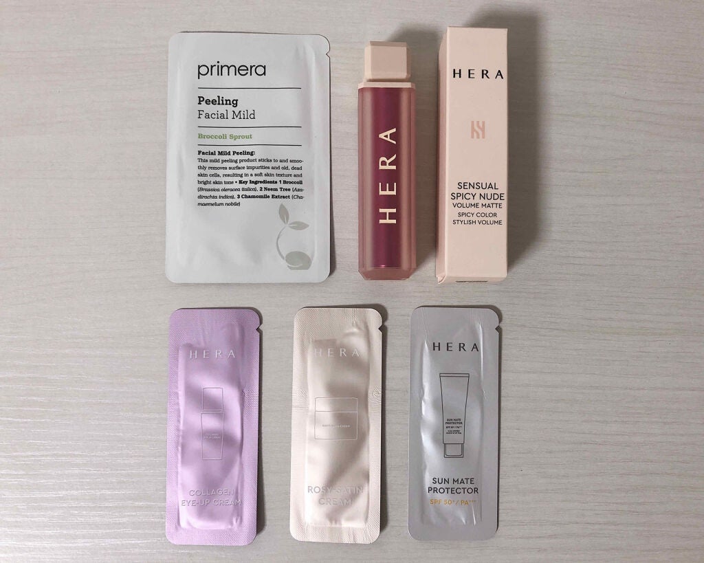 センシュアルスパイシーヌードボリュームマット/HERA/口紅を使ったクチコミ(4枚目)