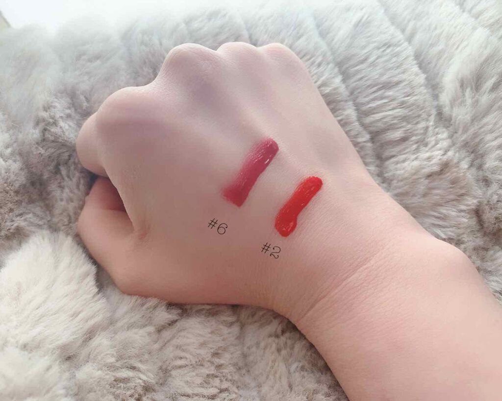 グラスティングウォーターティント/rom&nd/リップティントを使ったクチコミ(2枚目)