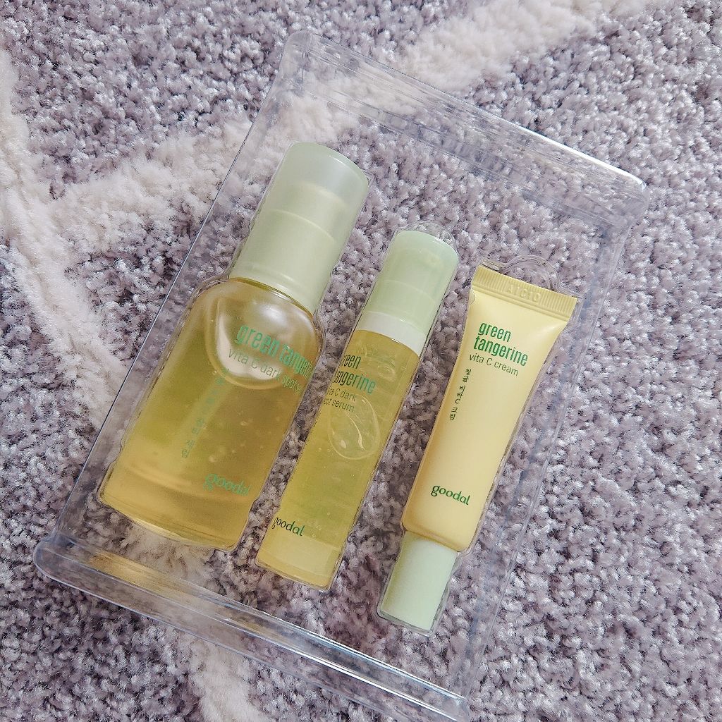 グリーンタンジェリン ビタC ダークスポットケアセラム/goodal/美容液を使ったクチコミ（1枚目）