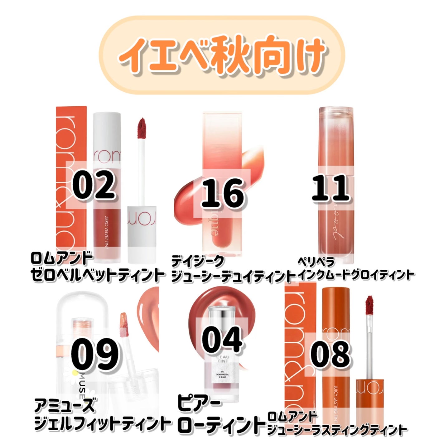 ジューシーラスティングティント/rom&nd/リップティントを使ったクチコミ(4枚目)