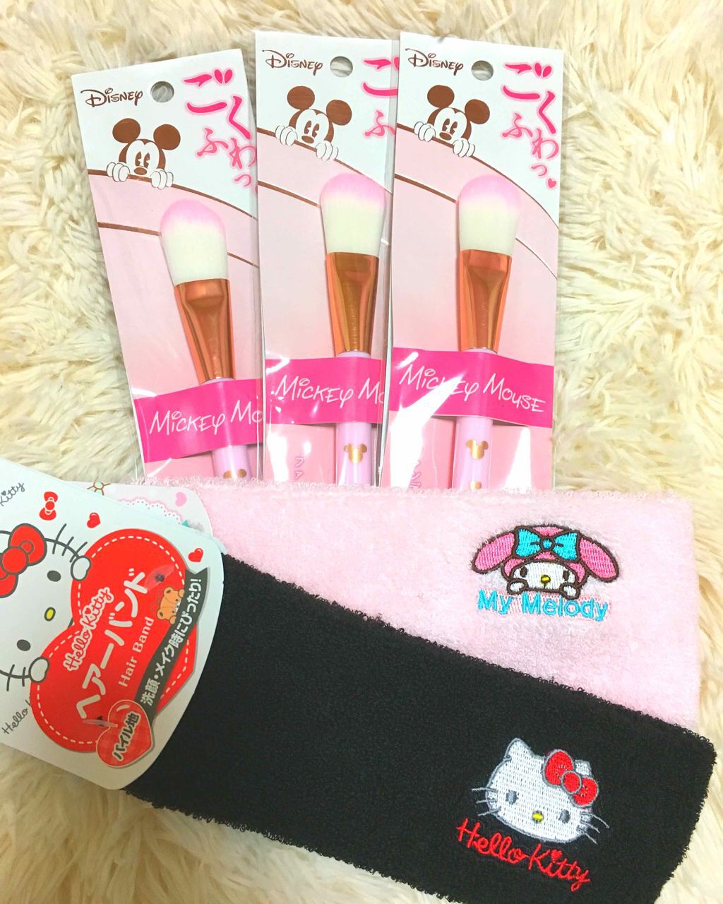 ごくふわっ ミッキーブラシ/DAISO/メイクブラシを使ったクチコミ（1枚目）