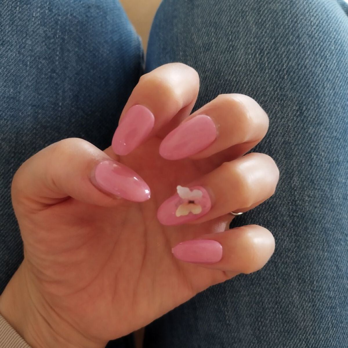 おはぎちゃん on LIPS 「ダイソーとセリアのネイル用品のみで、ネイルチップを作りました!..」(1枚目)